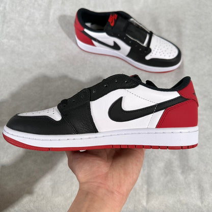 JORDAN 1 LOW BLACK TOE OG